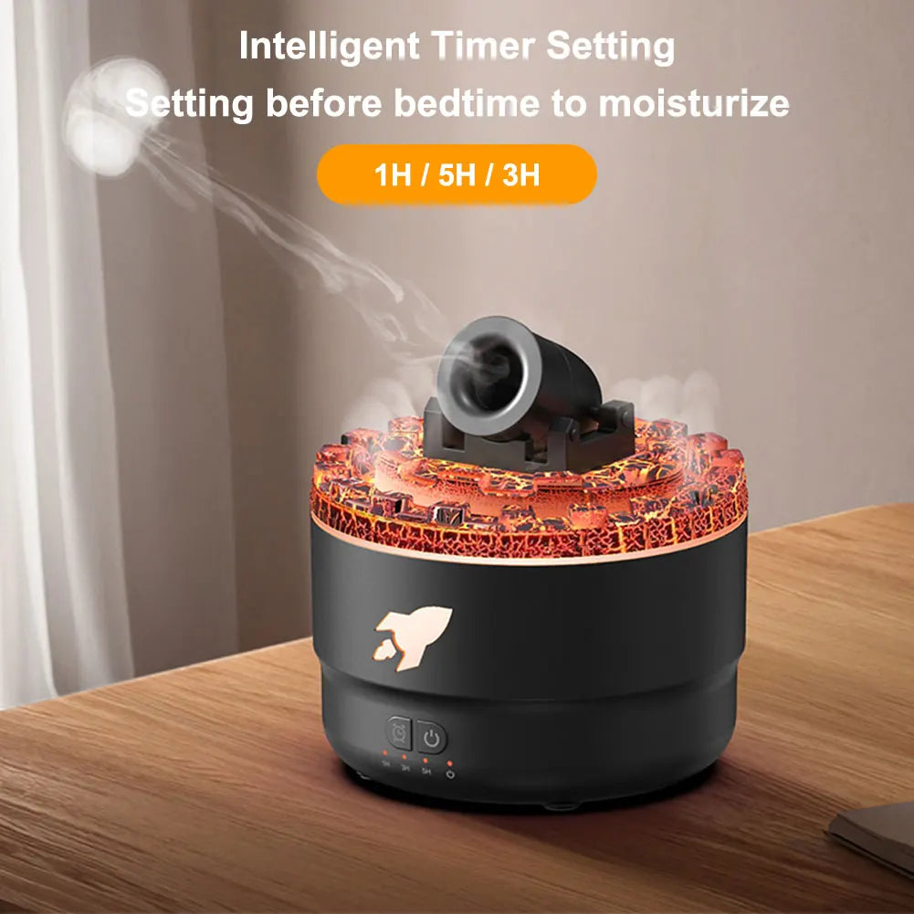 Cannon Blast Aroma Humidifier Volcanic Crack Light Oil Diffuser Cannon Blast Turret Aromatherapy Humidifier Aromatherapy Diffuse